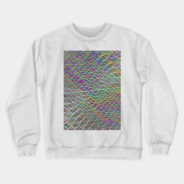 Geometric Futures #16 - Pattern Modular Synth Glitch Artwork Crewneck Sweatshirt by DankFutura
